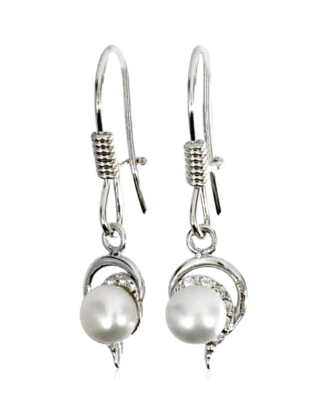 SREBRNY KOMPLET Z PERŁAMI PR. 925