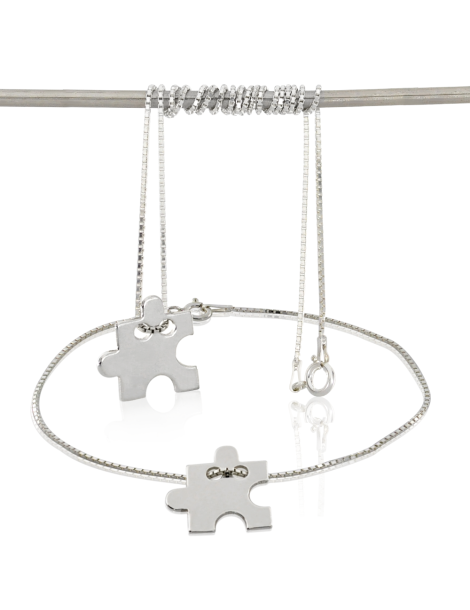 SREBRNY KOMPLET CELEBRYTKI PUZZLE PR. 925 + GRAWER GRATIS!