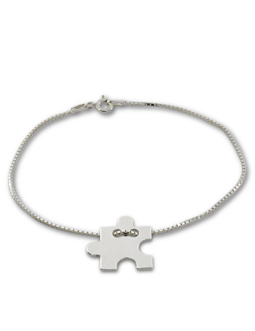 SREBRNY KOMPLET CELEBRYTKI PUZZLE PR. 925 + GRAWER GRATIS!