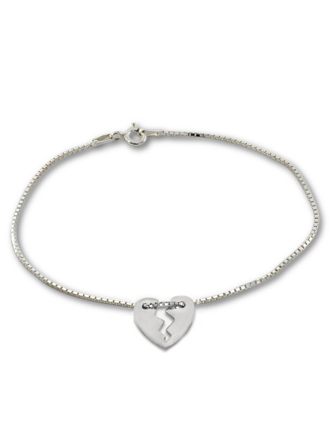 SREBRNY KOMPLET CELEBRYTKI ŁAMANE SERDUSZKA PR. 925