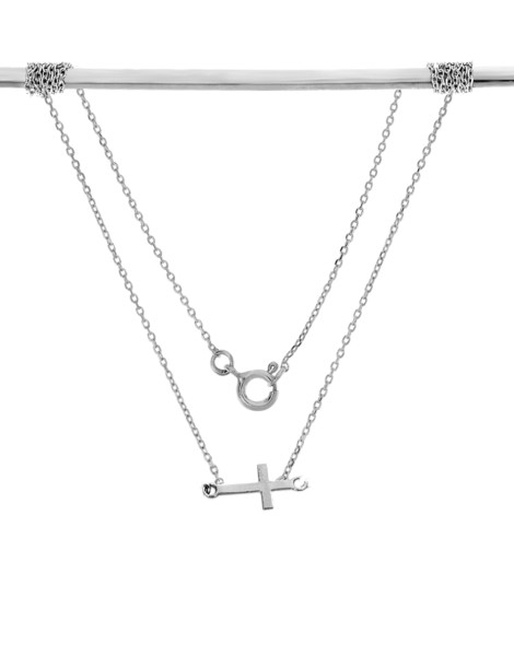 SREBRNY KOMPLET CELEBRYTKI KRZYŻYKI PR. 925