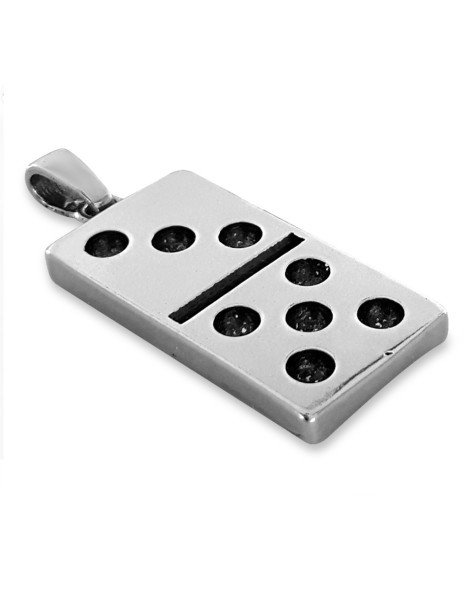 SREBRNY KOMPLET KOSTKA DOMINO PR. 925