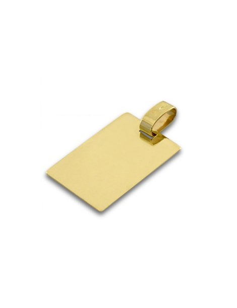 ZŁOTY WISIOREK NIEŚMIERTELNIK - BLASZKA Z NACIĘCIAMI PR. 585 + GRAWER