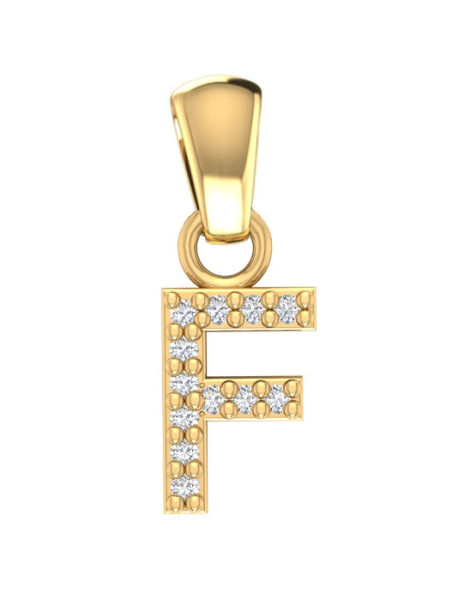 ZŁOTY WISIOREK LITERKA F PR. 333