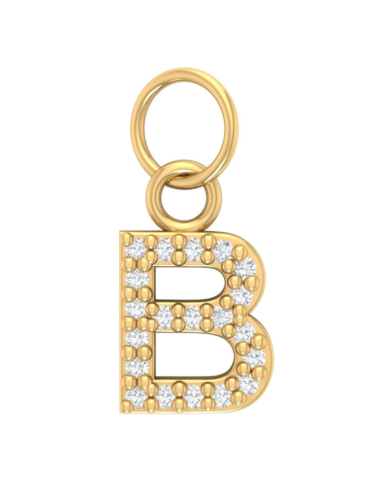 ZŁOTY WISIOREK LITERKA B PR. 585