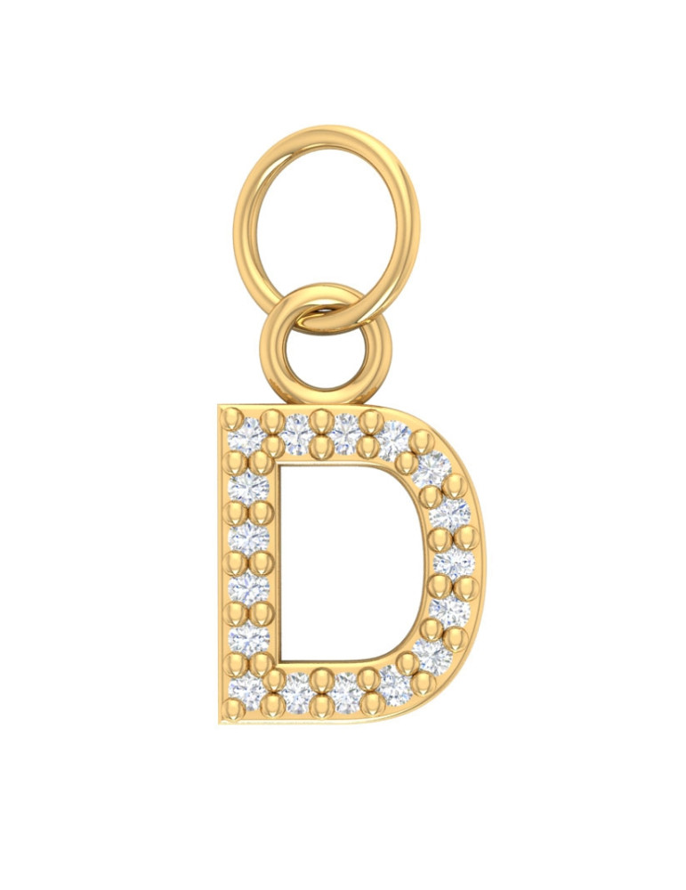 ZŁOTY WISIOREK LITERKA D PR. 585