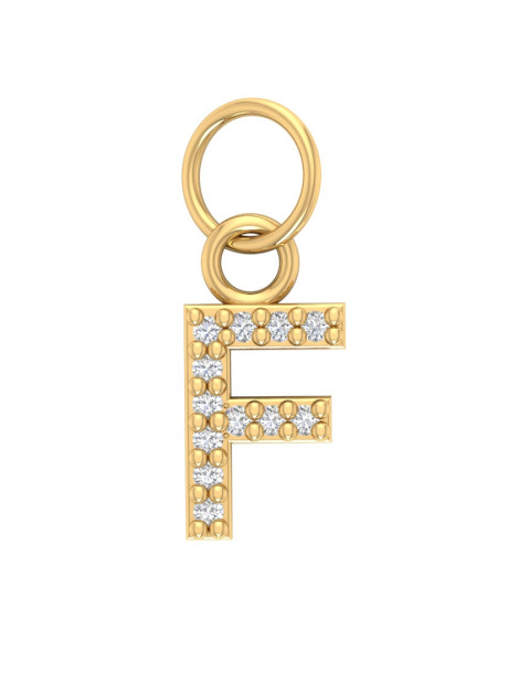 ZŁOTY WISIOREK LITERKA F PR. 585