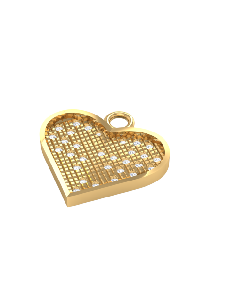 ZŁOTY WISIOREK SERCE Z LITERĄ N PR. 333