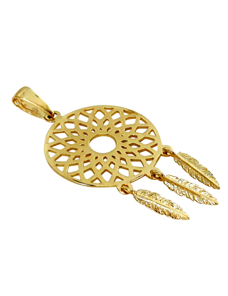 Wisiorek ŁAPACZ SNÓW ze złota próby 333