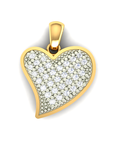ZŁOTY KOMPLET SERDUSZKA Z CYRKONIAMI PR. 585