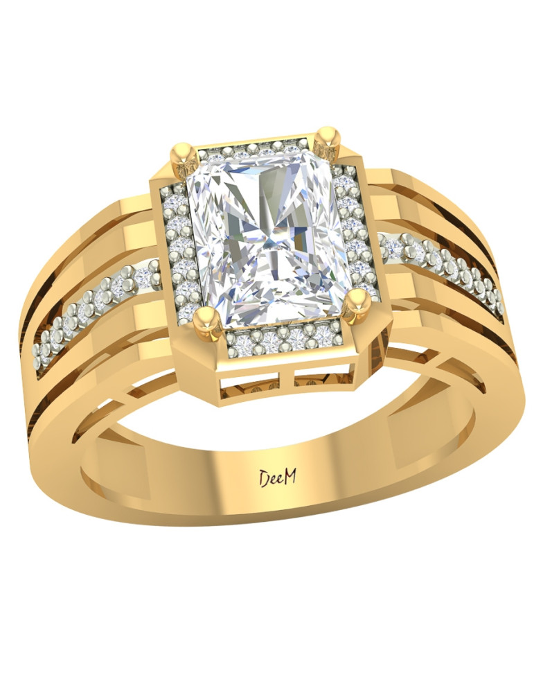 ZŁOTY OKAZAŁY PIERŚCIONEK ZARĘCZYNOWY PR. 585