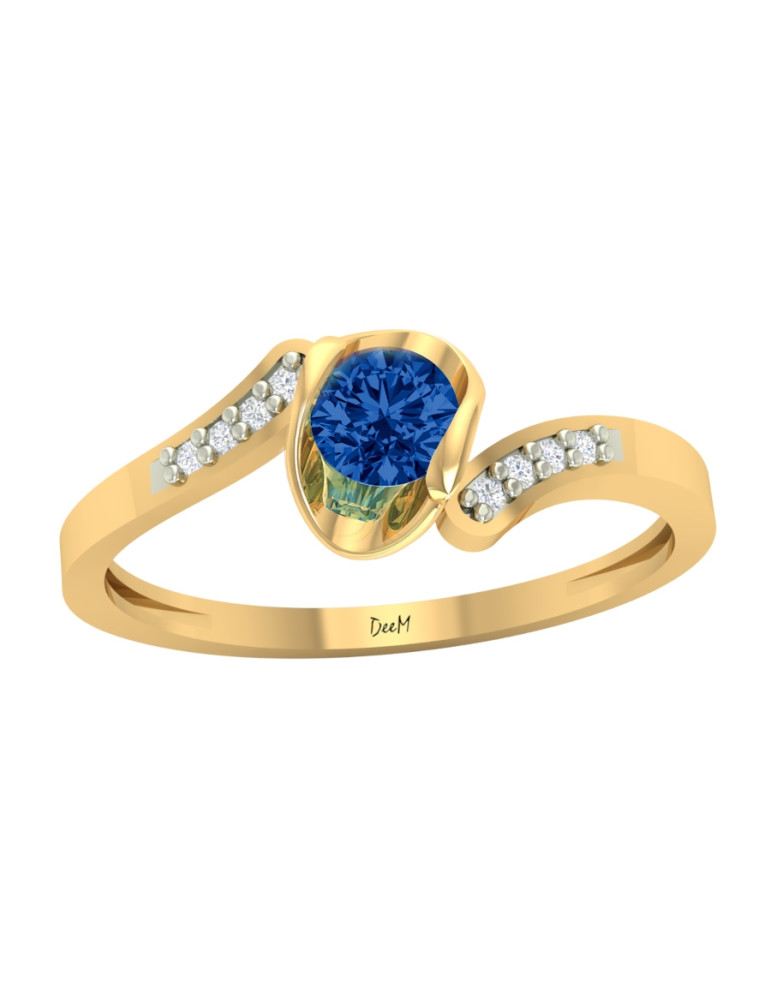 ZŁOTY PIERŚCIONEK ZARĘCZYNOWY PR. 585