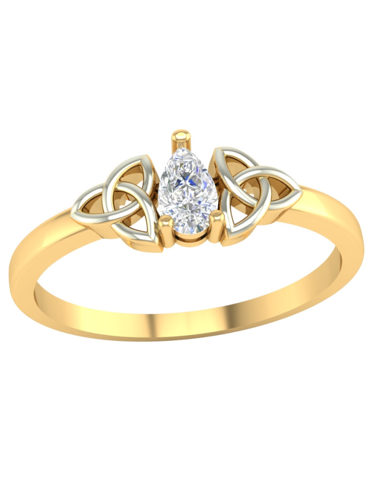 ZŁOTY PIERŚCIONEK ZARĘCZYNOWY PR. 585