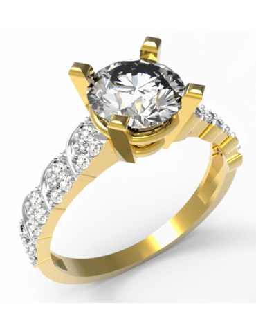ZŁOTY PIERŚCIONEK ZARĘCZYNOWY PR. 333