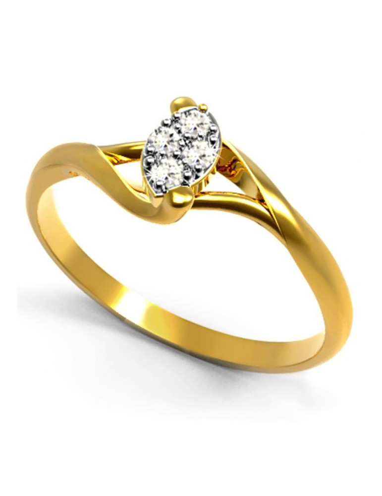 ZŁOTY PIERŚCIONEK ZARĘCZYNOWY PR. 333