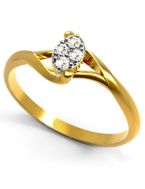 ZŁOTY PIERŚCIONEK ZARĘCZYNOWY PR. 333