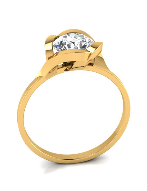 OKAZAŁY PIERŚCIONEK ZARĘCZYNOWY ZE ZŁOTA PR. 333