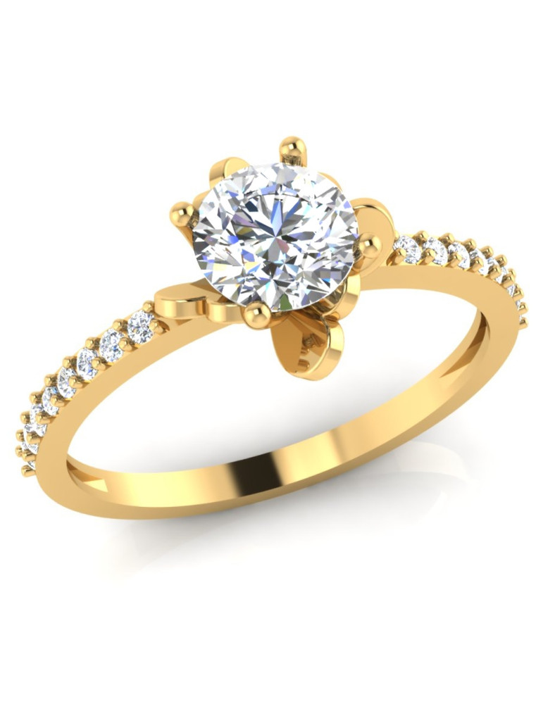 ZŁOTY PIERŚCIONEK ZARĘCZYNOWY SERDUSZKA PR. 333