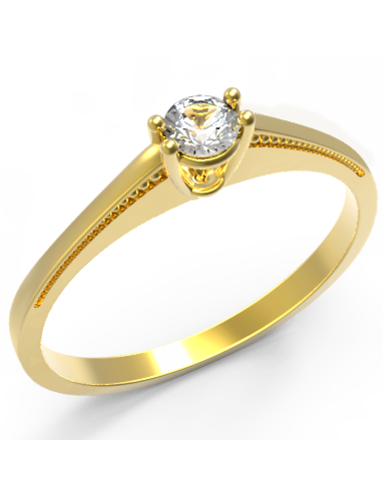 ZŁOTY PIERŚCIONEK ZARĘCZYNOWY PR. 333