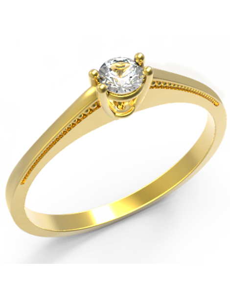 ZŁOTY PIERŚCIONEK ZARĘCZYNOWY PR. 333