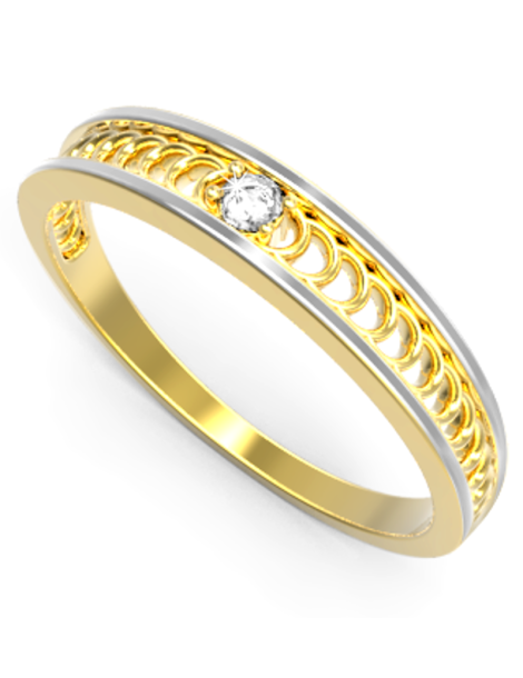 AŻUROWY PIERŚCIONEK ZARĘCZYNOWY ZE ZŁOTA PR. 333