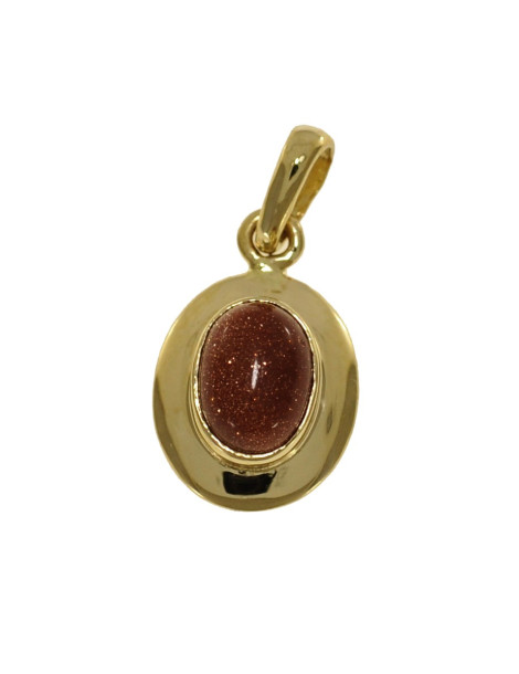 ZŁOTY WISIOREK PIASEK PUSTYNI OWAL PR. 585