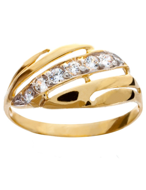 ZŁOTY PIERŚCIONEK ZARĘCZYNOWY FALE PR. 333