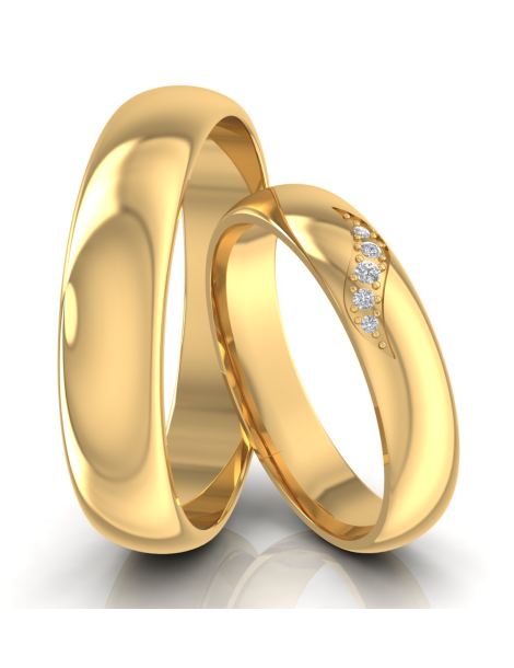 OBRĄCZKI ŚLUBNE Z BRYLANTAMI