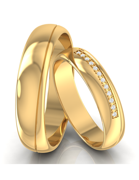 OBRĄCZKI ŚLUBNE Z BRYLANTAMI