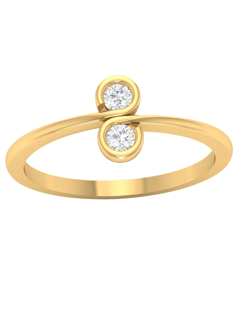 ZŁOTY PIERŚCIONEK ZARĘCZYNOWY Z CYRKONIAMI PR. 585