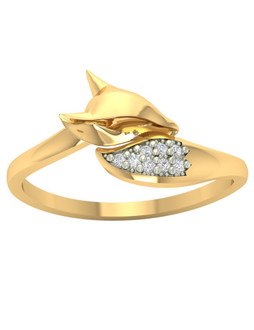 ZŁOTY PIERŚCIONEK LISEK PR. 585