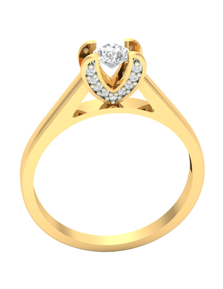 ZŁOTY PIERŚCIONEK ZARĘCZYNOWY PR. 585