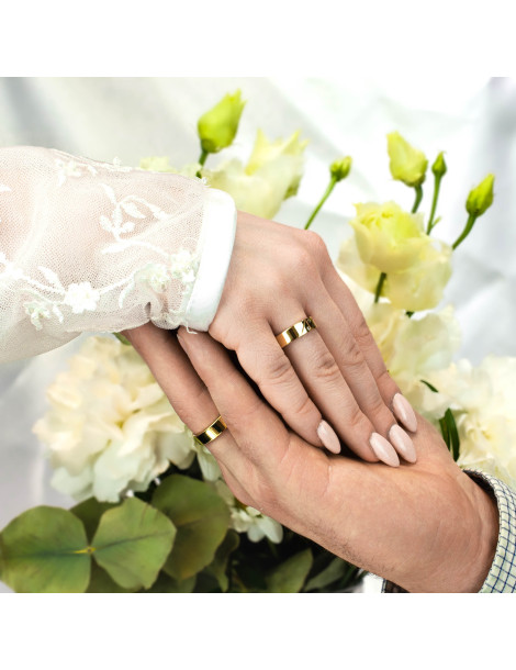 ZŁOTE OBRĄCZKI ŚLUBNE Z BRYLANTAMI