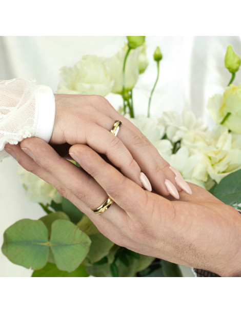 ZŁOTE OBRĄCZKI DIAMENTOWANE Z BRYLANTEM