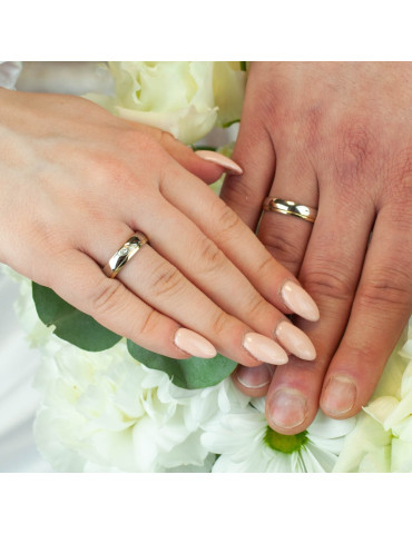 ZŁOTE OBRĄCZKI ŚLUBNE Z BRYLANTAMI