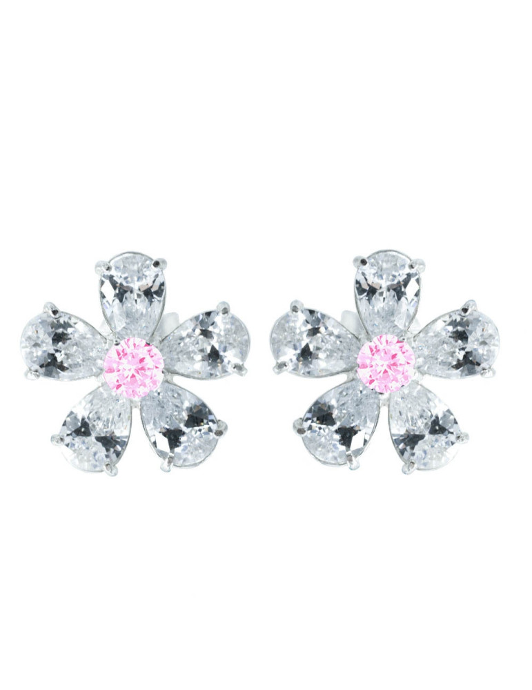 SREBRNE KOLCZYKI KWIATKI NA SZTYFT PR. 925