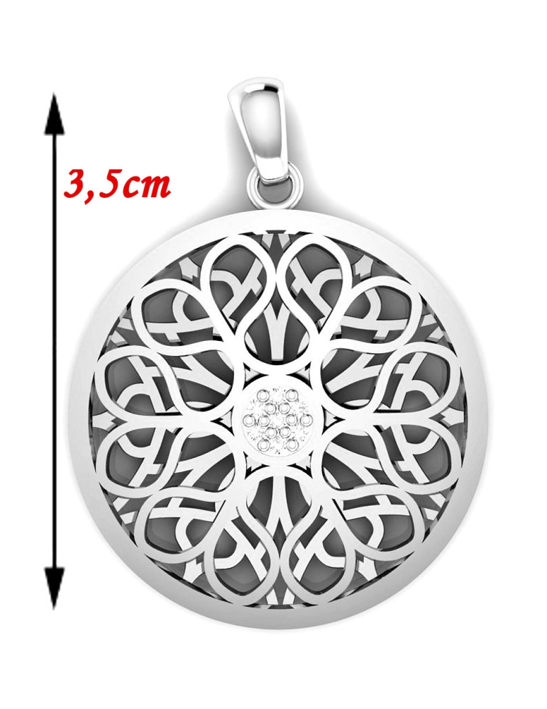 SREBRNY WISIOREK PRZESTRZENNY KOŁO PR. 925