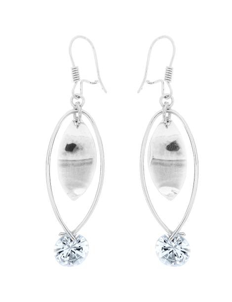 SREBRNE KOLCZYKI WISZĄCE NA BIGLU PR. 925