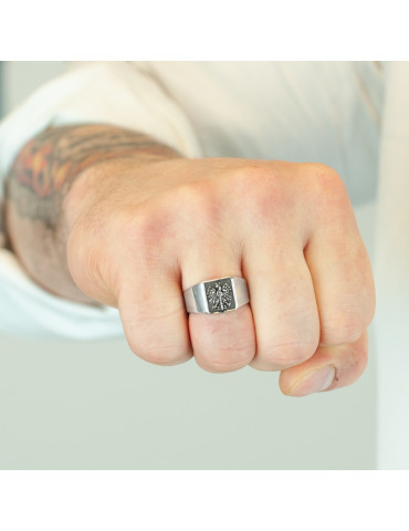 SREBRNY SYGNET Z ORŁEM PR. 925 + GRAWER