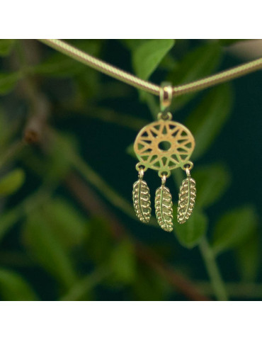 ZŁOTY AŻUROWY WISIOREK ŁAPACZ SNÓW ZŁOTO PR. 585