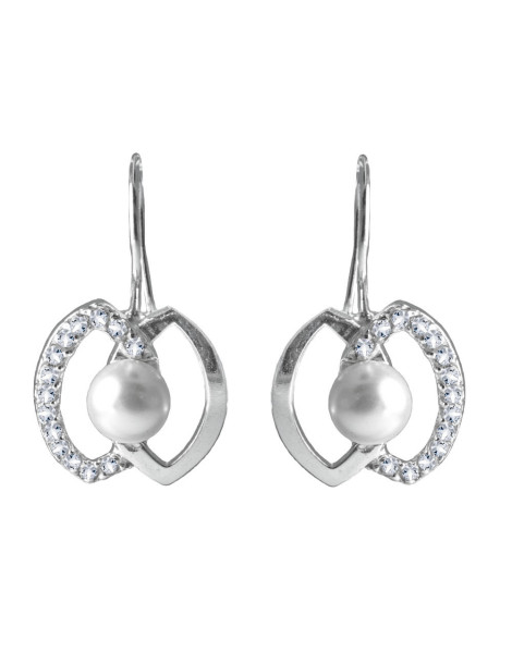 SREBRNY KOMPLET Z PERŁAMI PR. 925