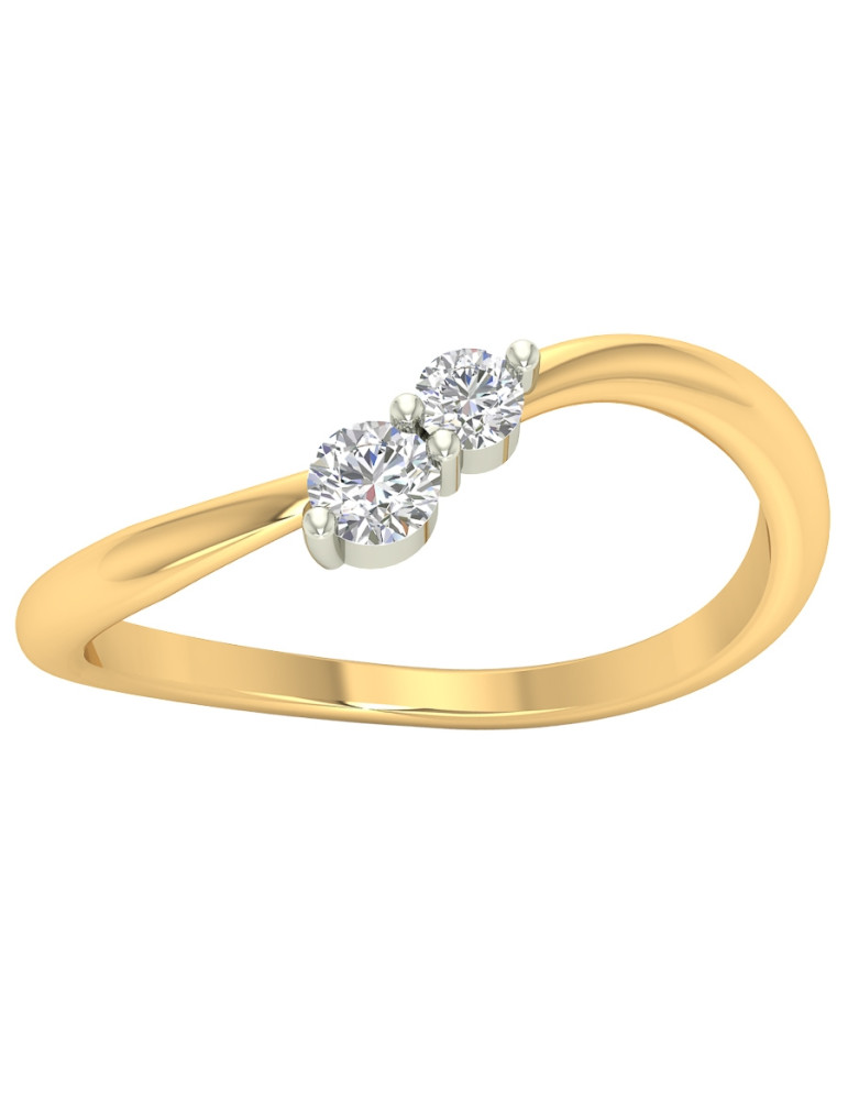 ZŁOTY PIERŚCIONEK ZARĘCZYNOWY PR. 333 Z CYRKONIAMI