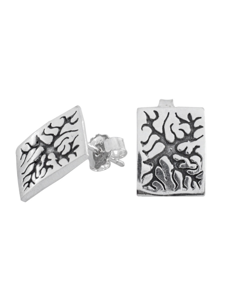 SREBRNE KOLCZYKI LISTKI NA BIGLU PR. 925