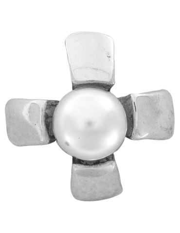 SREBRNY WISIOREK Z PERŁĄ PR. 925