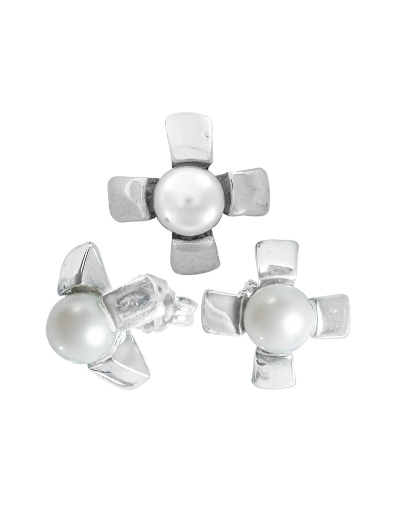 SREBRNY KOMPLET Z PERŁAMI PR. 925