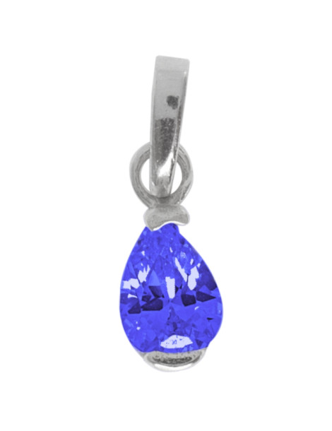 SREBRNY WISIOREK Z CYRKONIĄ PR. 925 ŁEZKA