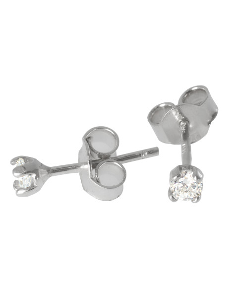 SREBRNE KOLCZYKI PR. 925 Z CYRKONIAMI NA SZTYFT