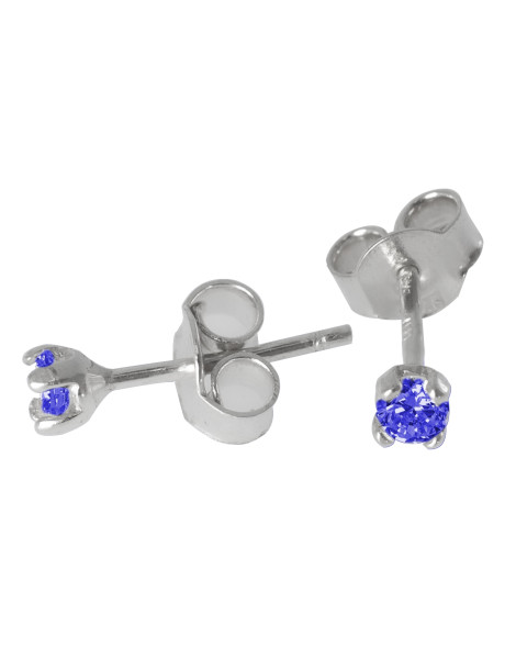 SREBRNE KOLCZYKI PR. 925 Z CYRKONIAMI NA SZTYFT