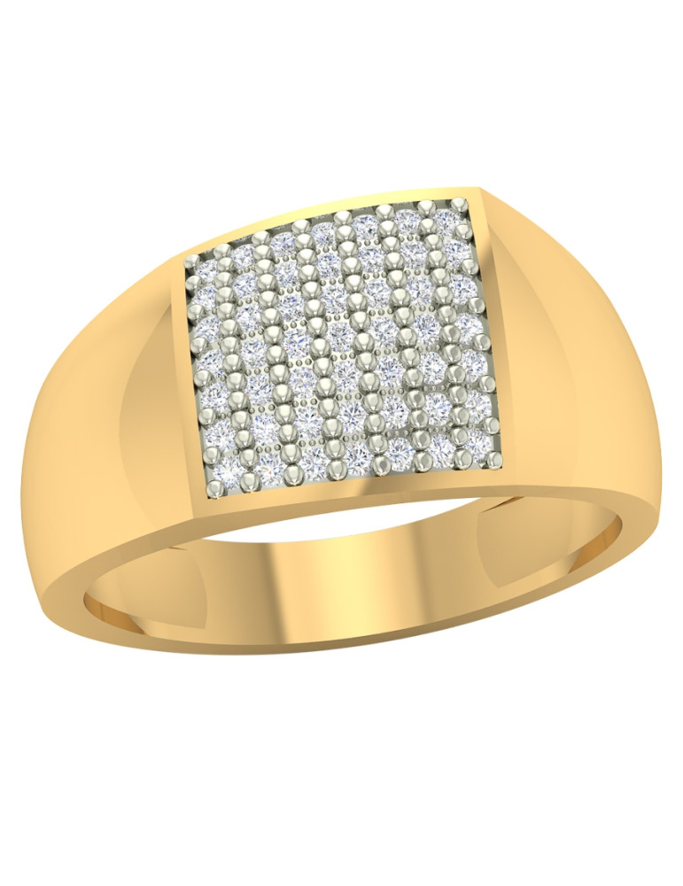 PIERŚCIONEK OZDOBNY Z CYRKONIAMI ZE ZŁOTA 585