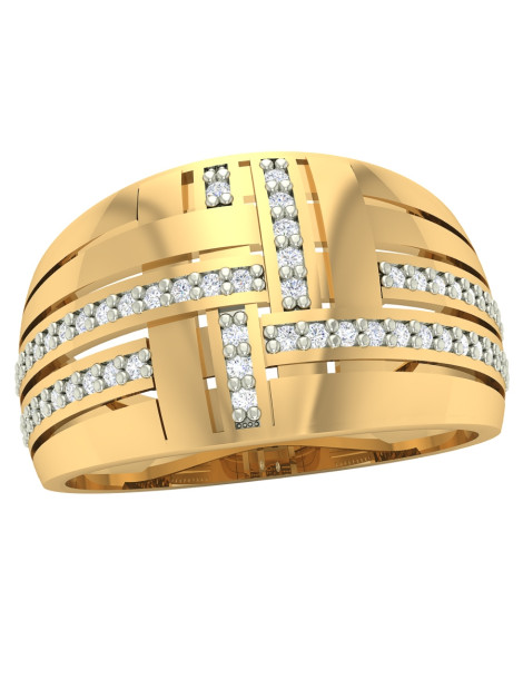 OKAZAŁY PIERŚCIONEK ZARĘCZYNOWY ZE ZŁOTA PRÓBY 585